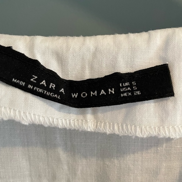 Zara linen beach tunic coverup - Picture 2 of 5